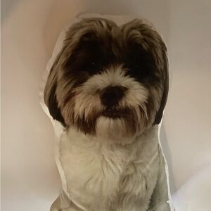 All About Vibe Custom Shape Dog Lookalike Huggable Pillow Shih Tzu Lhasa Apsos
